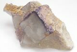 Purple Edge Fluorite Crystal Cluster - Qinglong Mine, China #205494-1